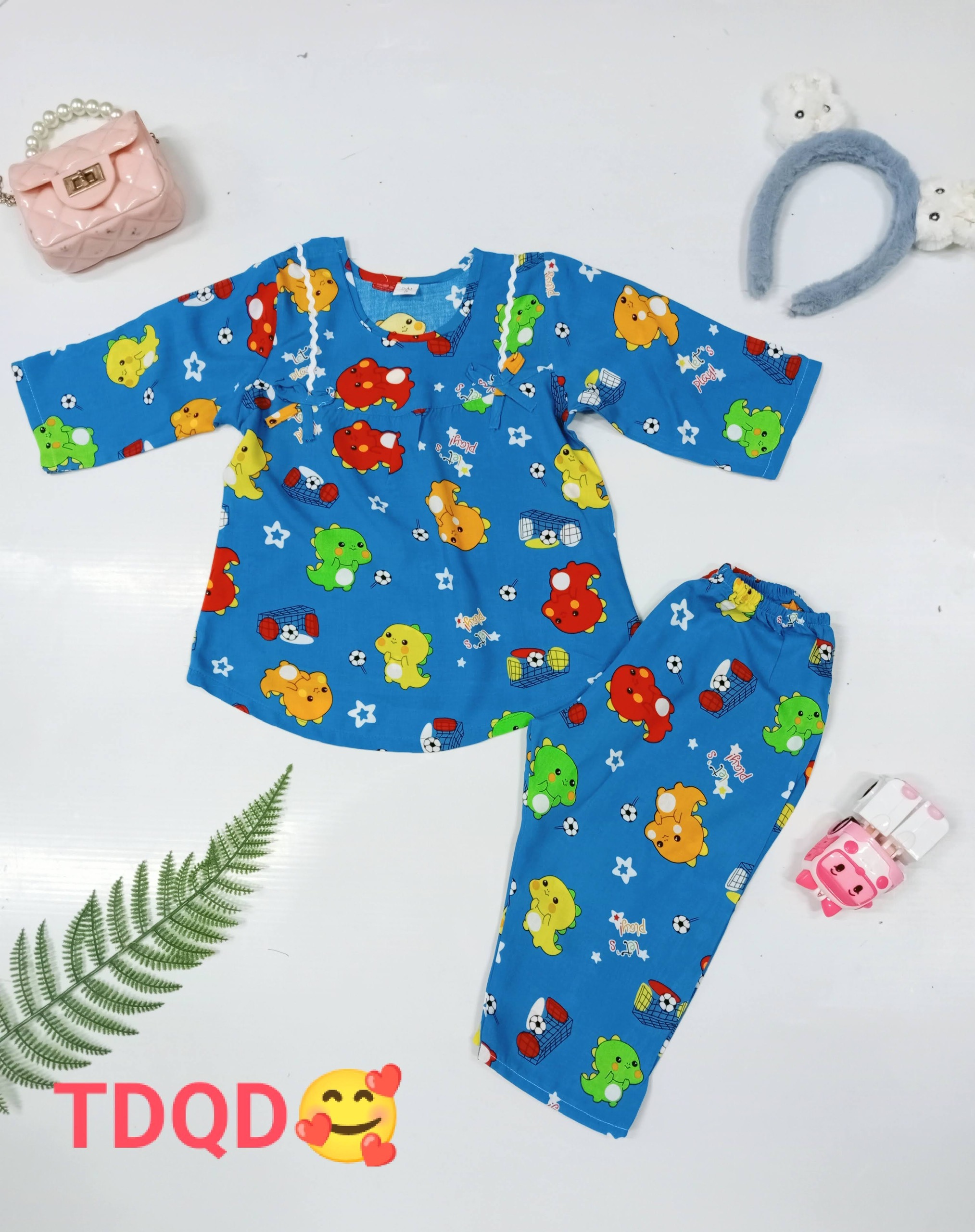 Bộ tole mặc nhà cho bé dài tay mùa lạnh