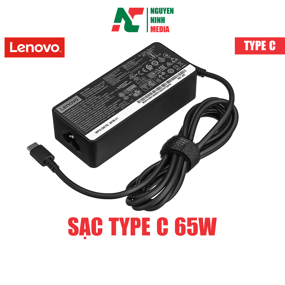 Sạc Dành Cho Laptop Lenovo 20V - 3.25A 65W Chân USB-C (TYPE C)