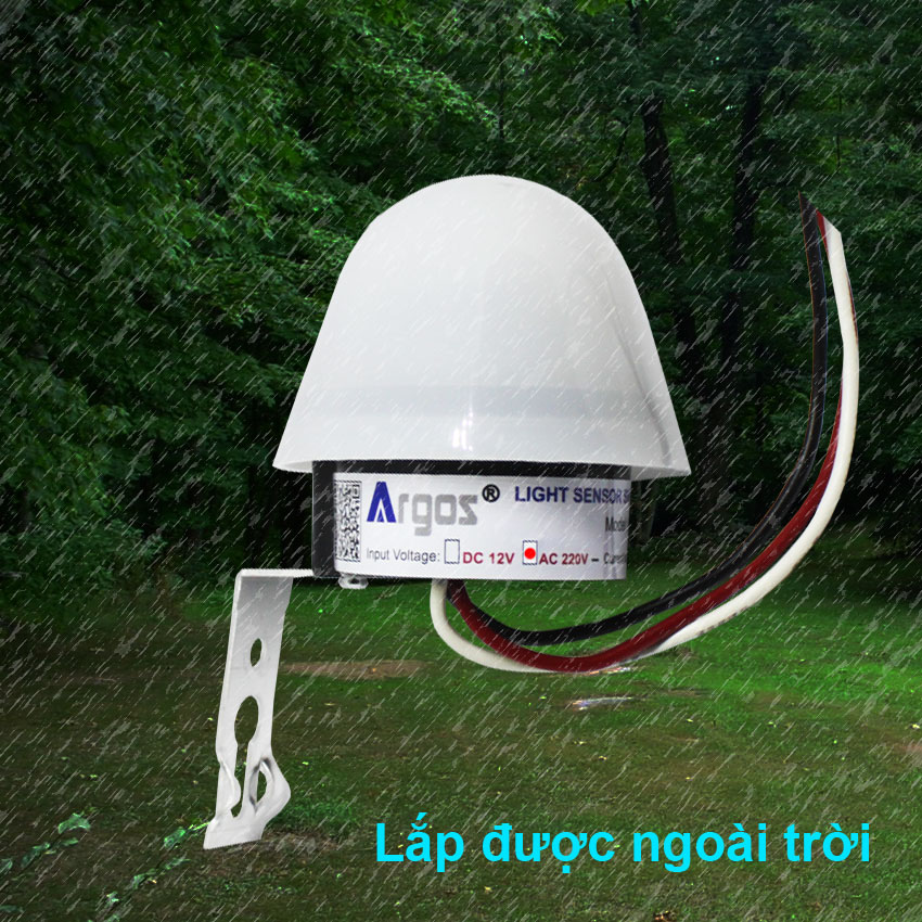 [HCM]CÔNG TẮC CẢM BIẾN ÁNH SÁNG AS20 220V AC 1000W lắp được ngoài trời mưa.