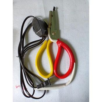 Kéo cắt nhiệt - cắt vải von không tưa Sử dụng cắt hao trang trí chóng tưa vải công tắc đen