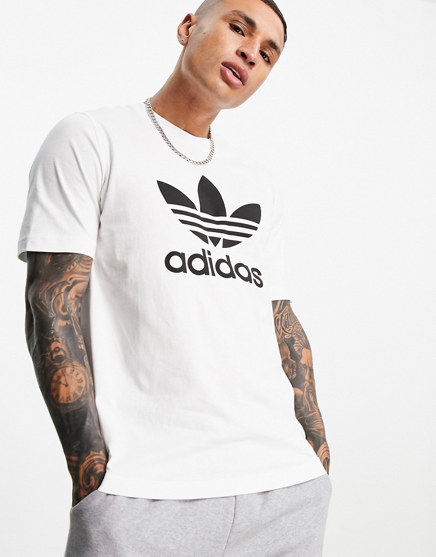 [100% HÀNG CHÍNH HÃNG] Áo phông Adidas 3 lá cotton đen trắng