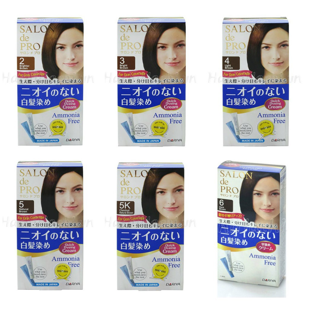 thuốc nhuộm tóc phủ bạc salpn de pro