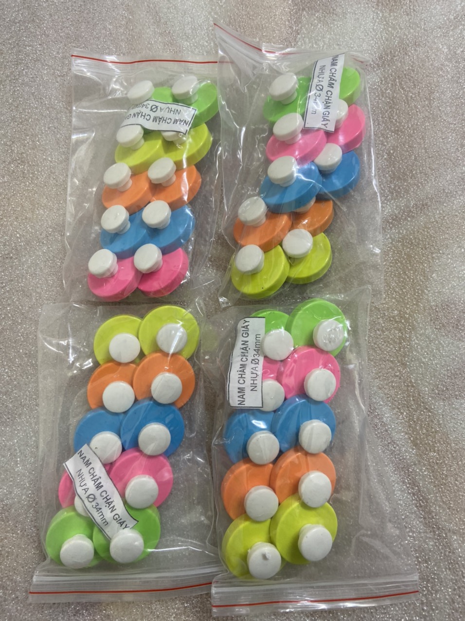 ( com bo ) 10 viên nam châm đính bảng phi 34mm