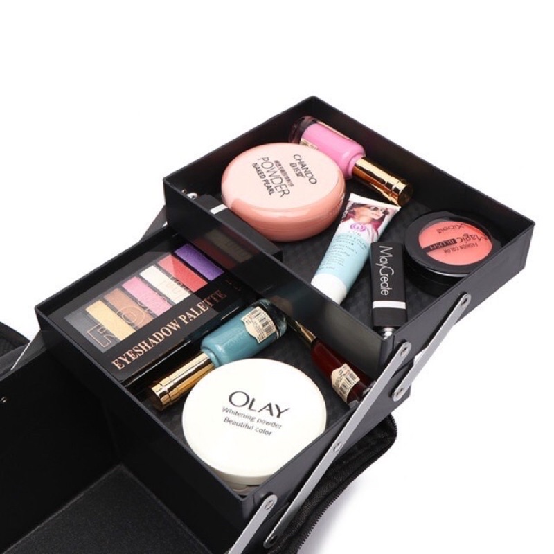 Cốp đựng đồ nail,mi,trang điem,phun xăm màu đen)