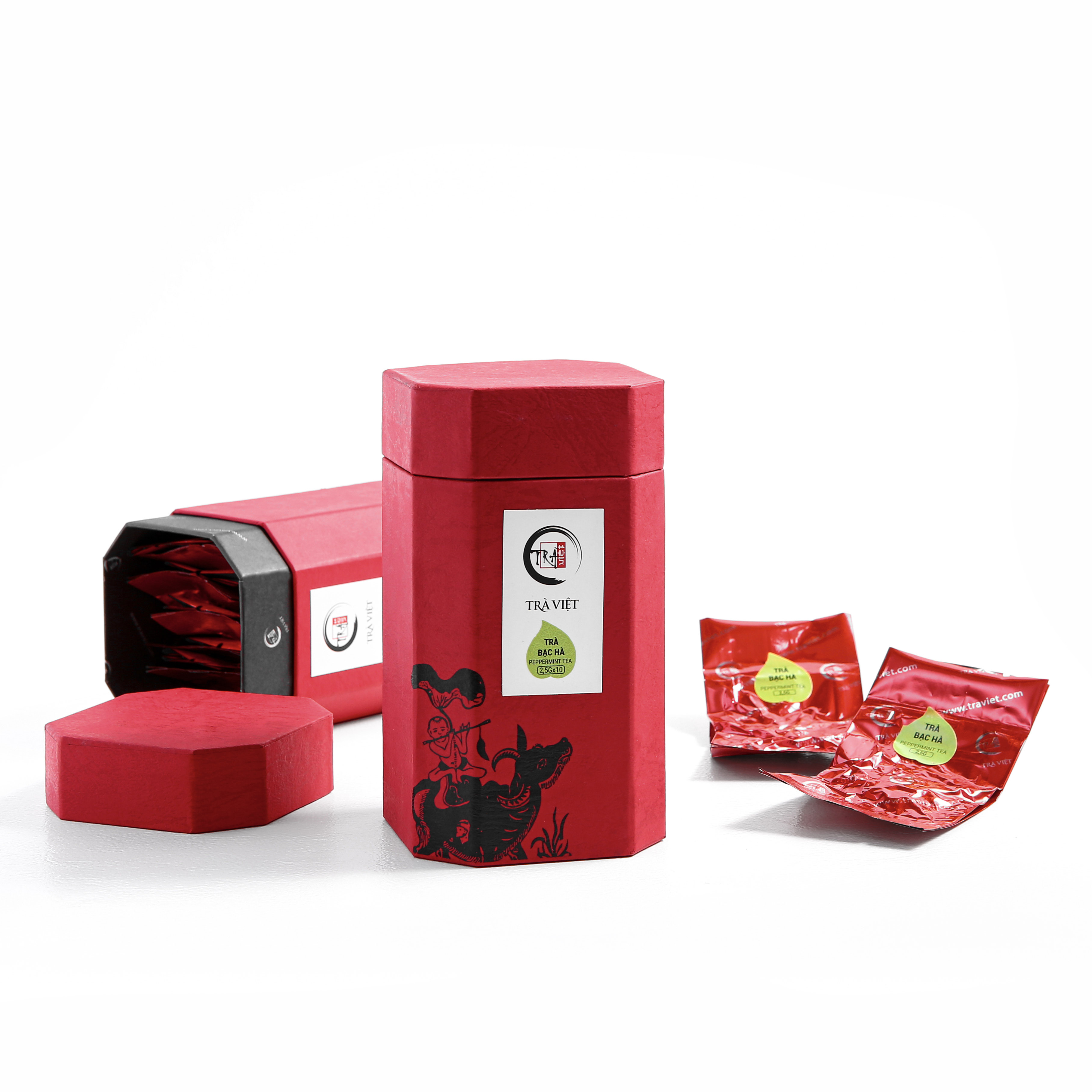 TRÀ VIỆT - Hộp Trà Bạc Hà Cao Cấp 2.5g/ 10 túi