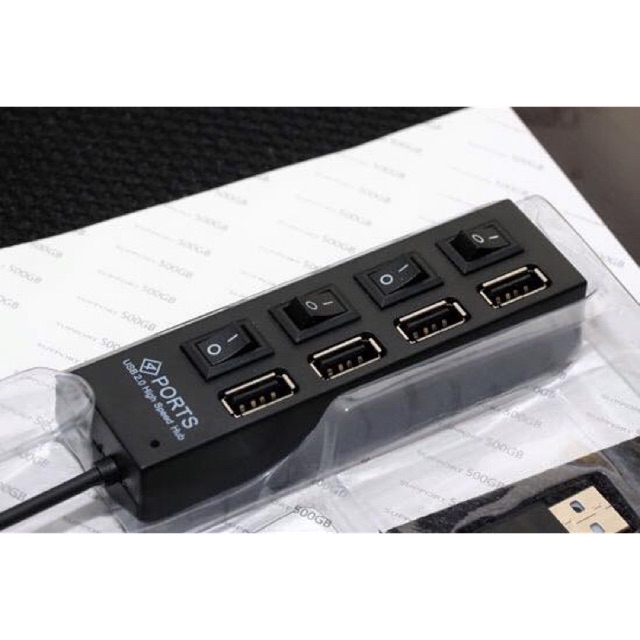 Hub Chia 4 Cổng usb có công tắc