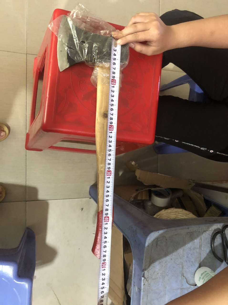 Búa rìu cán gỗ