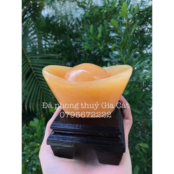 Thỏi vàng đá ngọc hoàng long Đá phong thuỷ Gia Cát