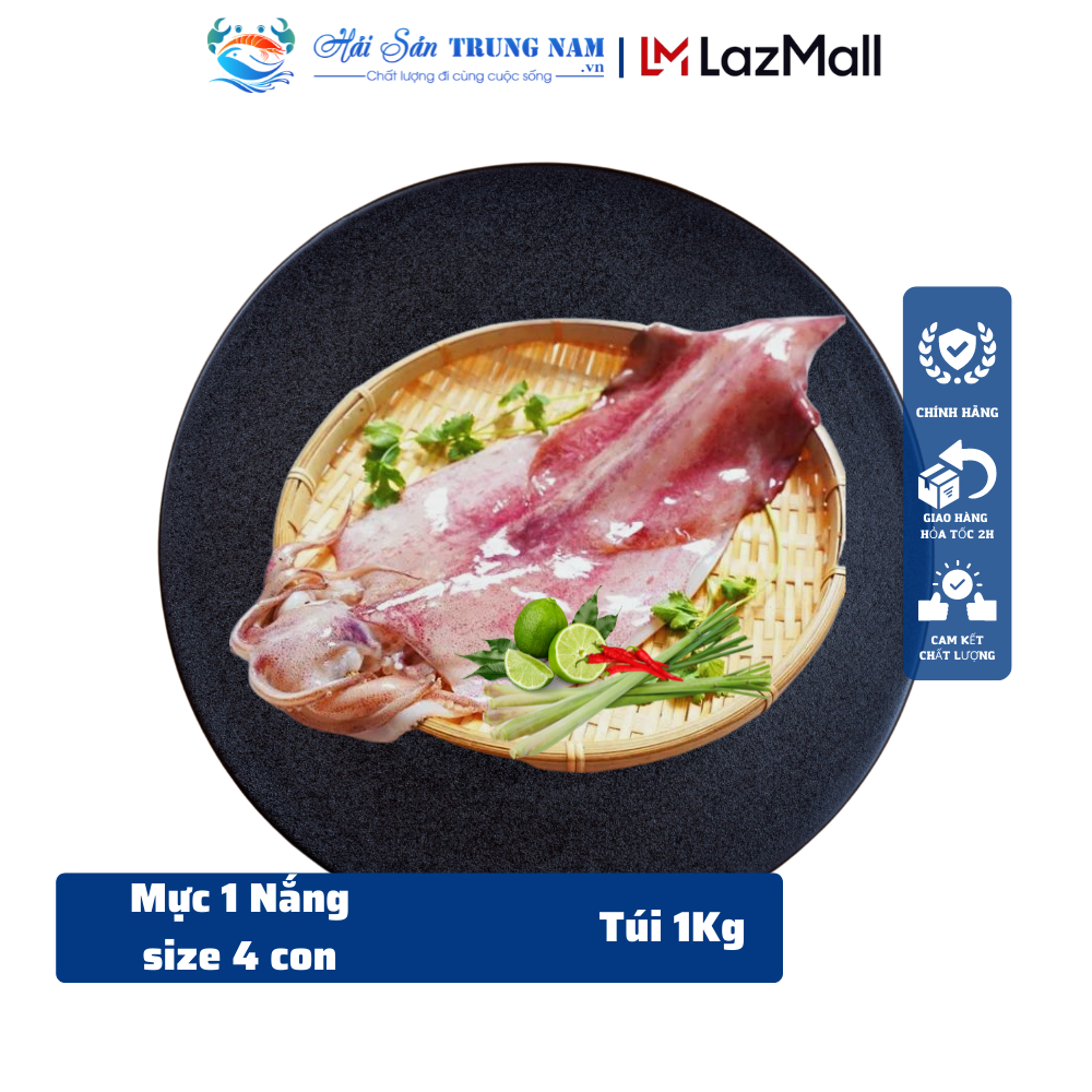 Mực Một Nắng ( Túi 4 Con/kg)