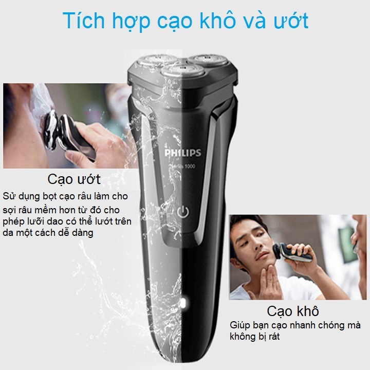 Máy cạo râu khô và ướt 5D Pivot thương hiệu Hà Lan cao cấp Philips S4303 Series 4000 - Bảo Hành 2 Năm