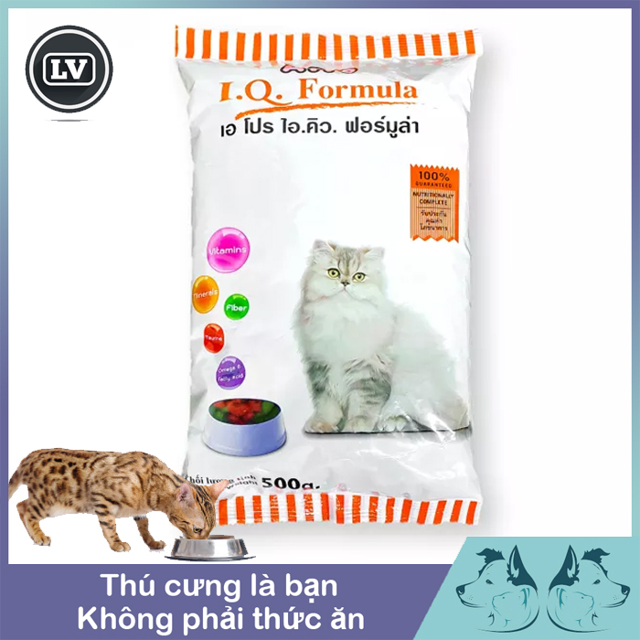 Thức ăn hạt cho mèo apro iq formula gói 500g