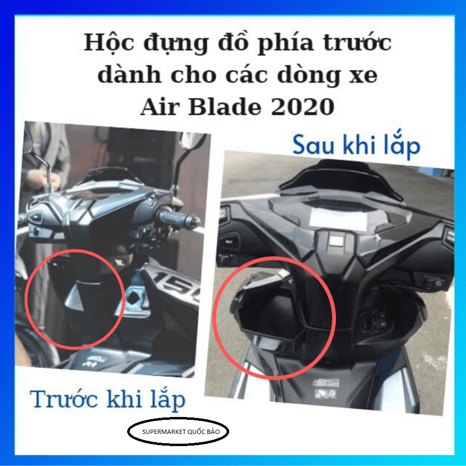 Hộc Đựng Đồ AirBlade 2016-2017-2018-2019 Màu đen