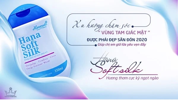 Dung dịch vệ sinh phụ nữ Hana Soft & Silk (150g)