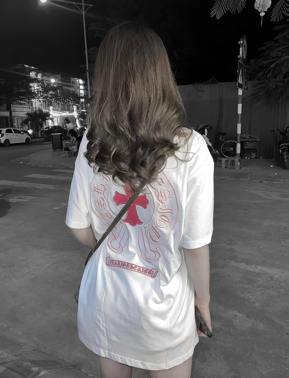 áo phông chữ thập đỏ Chất cotton,ln
