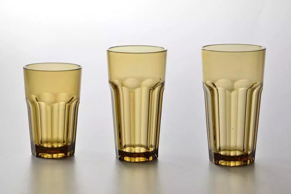 Ly _ Cốc Nhựa Cao Cấp Màu Trà [ Dung Tích: 310ml & 380ml &420ml ]