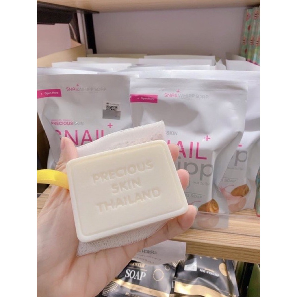 Xà Phòng Tắm Trắng Da Snail Wipp Soap Thái Lan