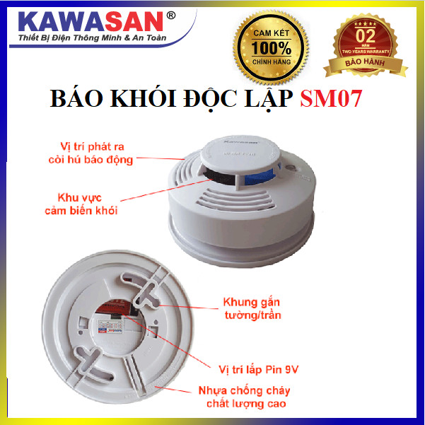 Báo khói báo cháy độc lập SM07