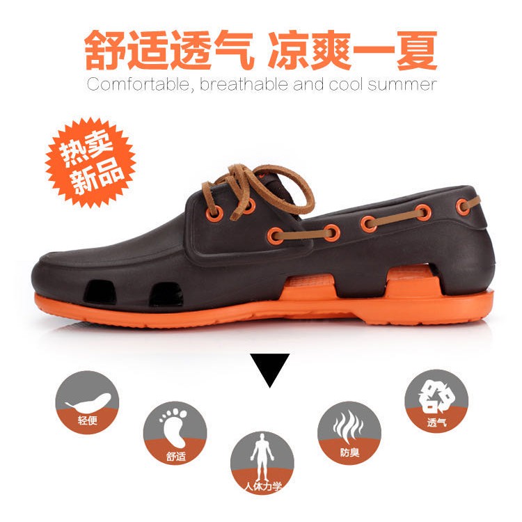 Giày Crocs Cột Dây Phong Cách Cổ Điển Cho Nam 206338