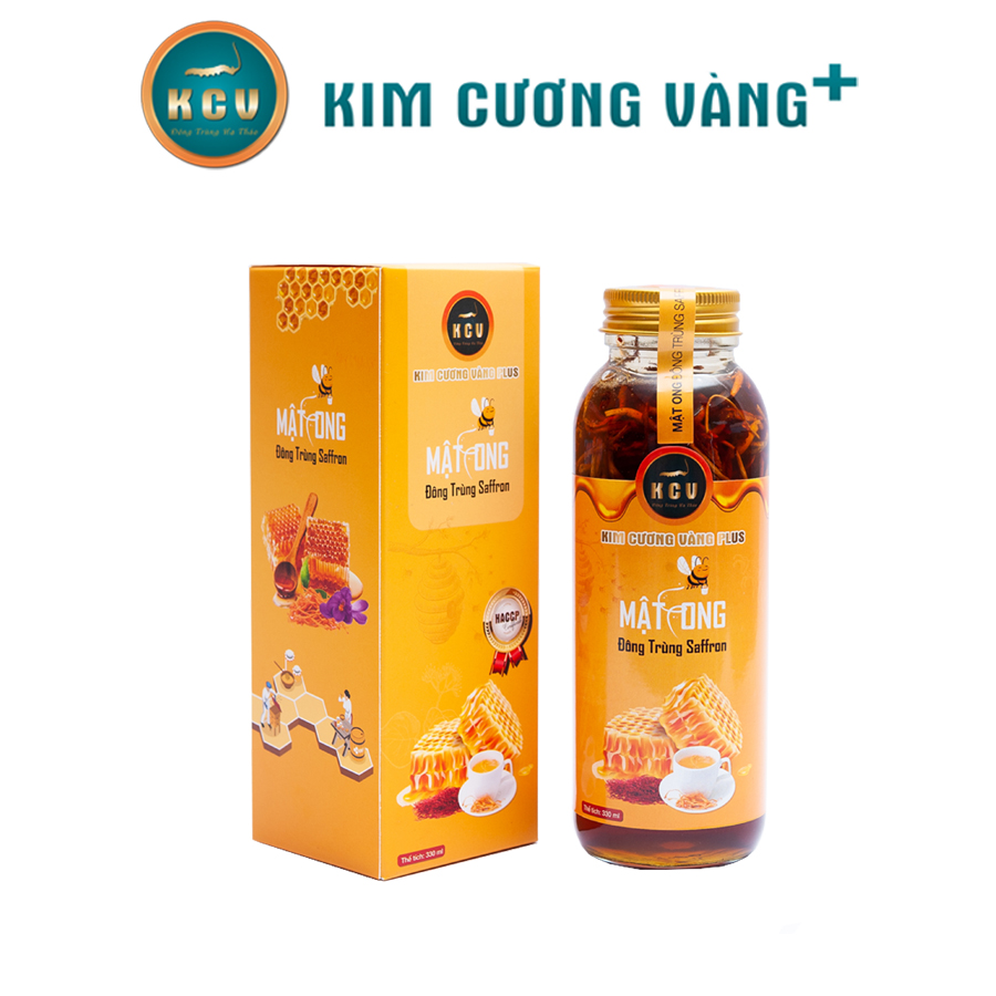 Mật Ong Đông Trùng Saffron Kim Cương Vàng