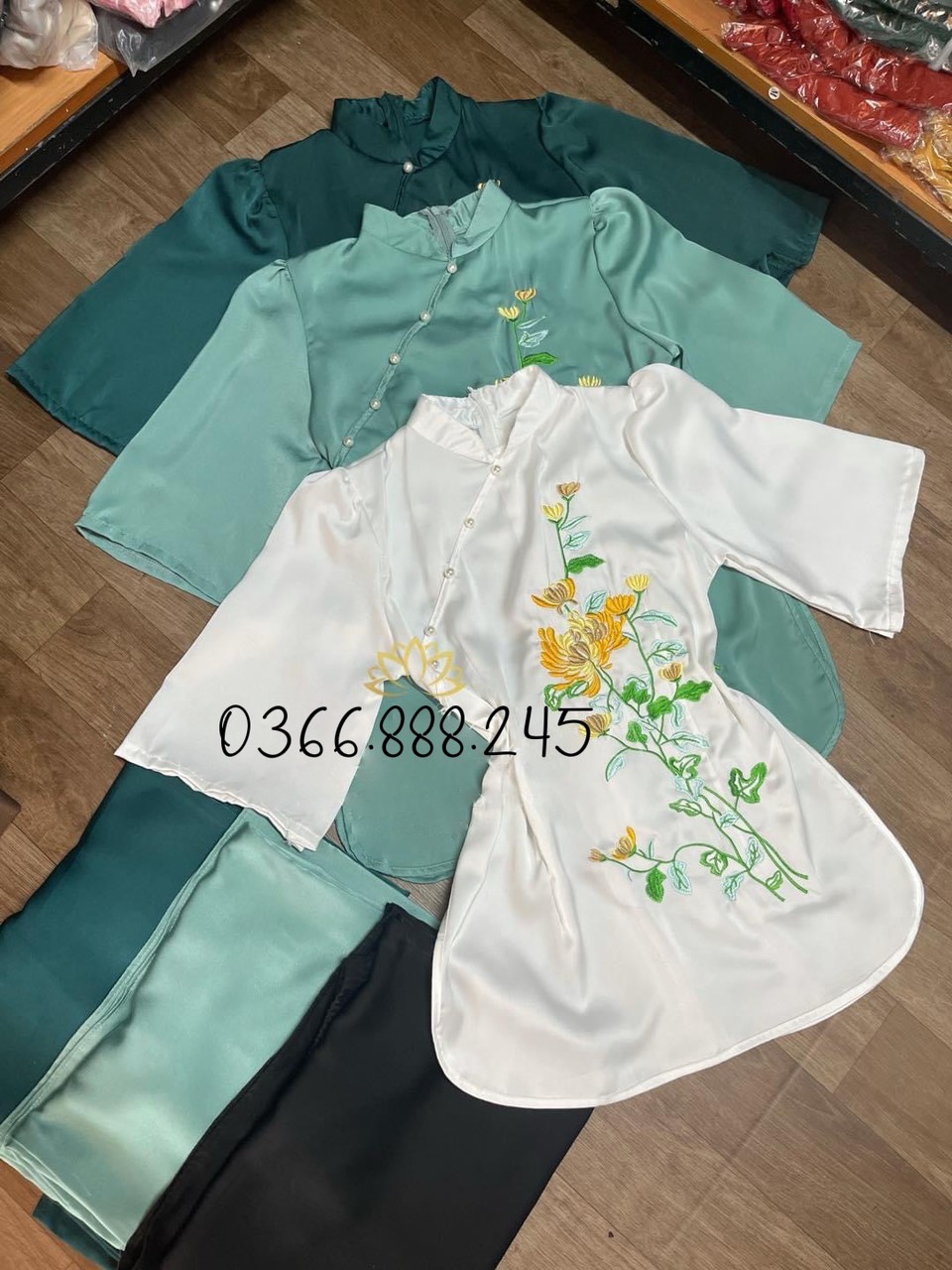 Set Đồ Lam Đi Chùa Chất Vải Lụa Cao Cấp L14
