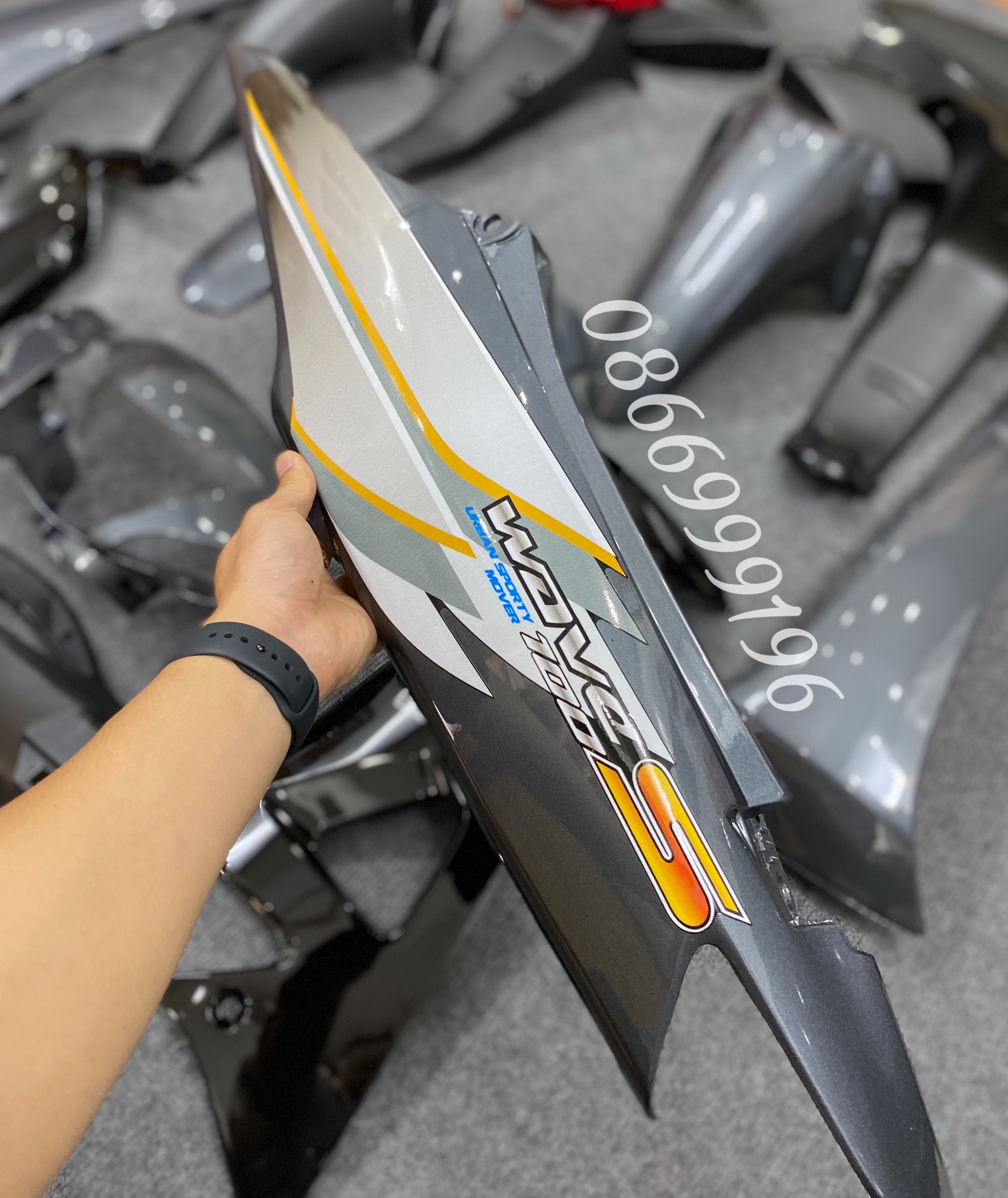 BỘ VỎ NHỰA Wave A - Wave Anpha - Wave Rs TÍM ( kèm tem ).
