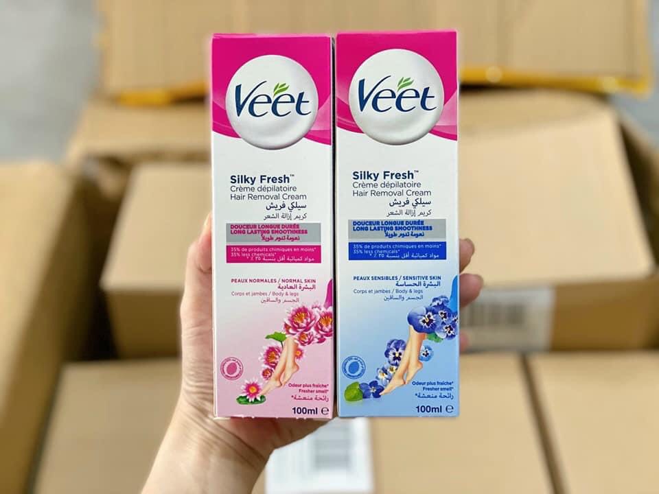 Kem tẩy lông Veet Silk Fresh 100ml