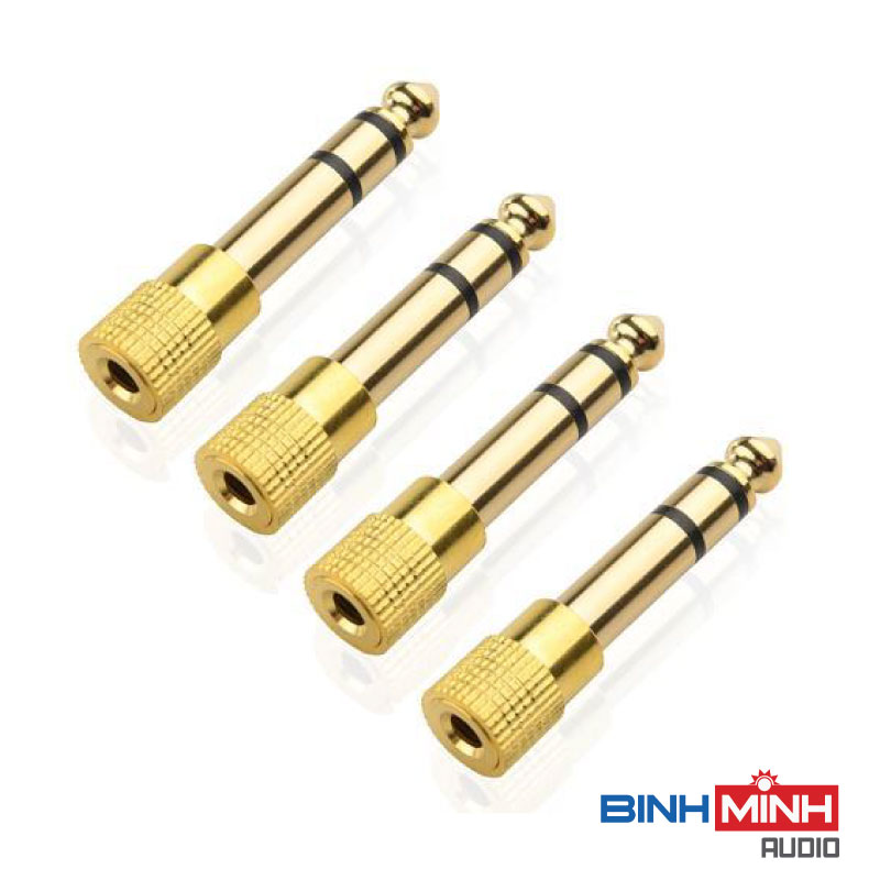 Đầu jack chuyển đổi âm thanh từ 3.5 sang 6 ly