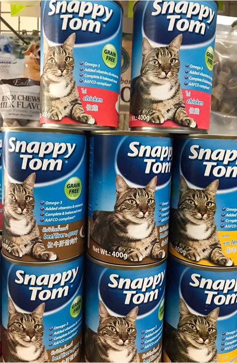 Pate  cho mèo Snappy Tom lon 400 gram - nhập khẩu thái lan