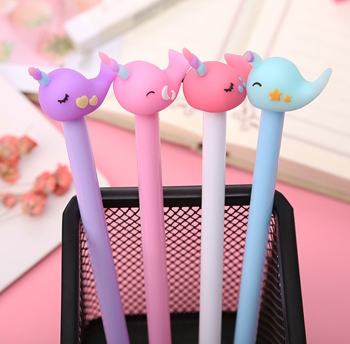[HCM]Combo 5 bút cute +1 bóp viết hoạt hình (chat chọn mẫu)