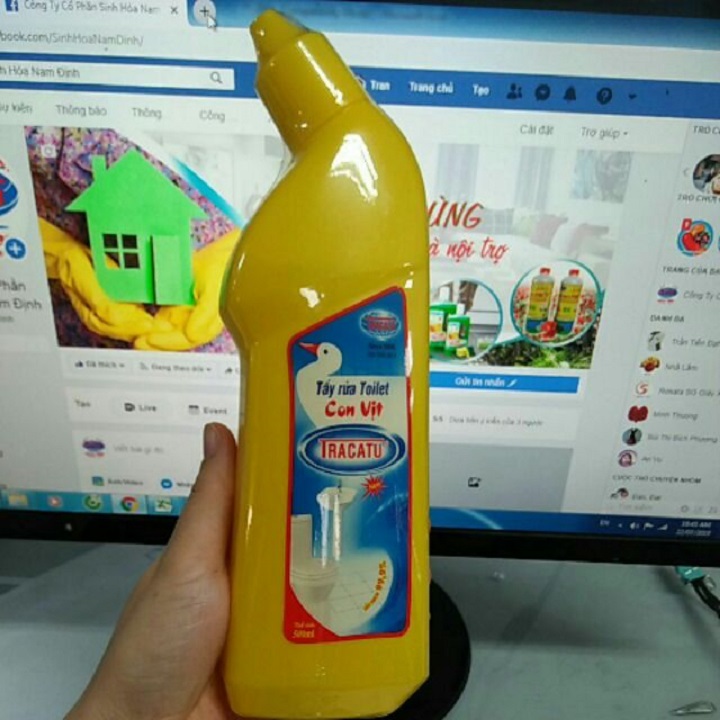 Nước tẩy bồn cầu con vịt tracatu 500ml
