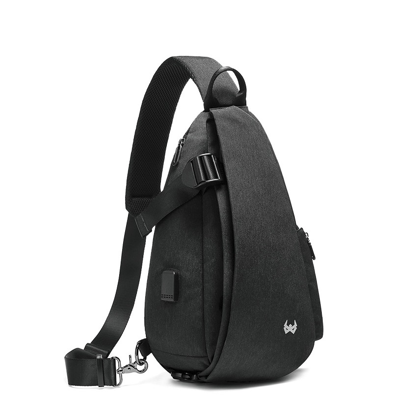 [HCM]Balo Một Quai Reeyee RY2008 Black