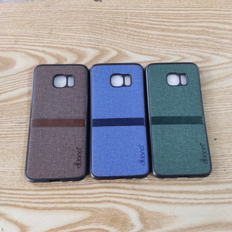 Ốp lưng Samsung S7edge dẻo màu lưng vải thời trang