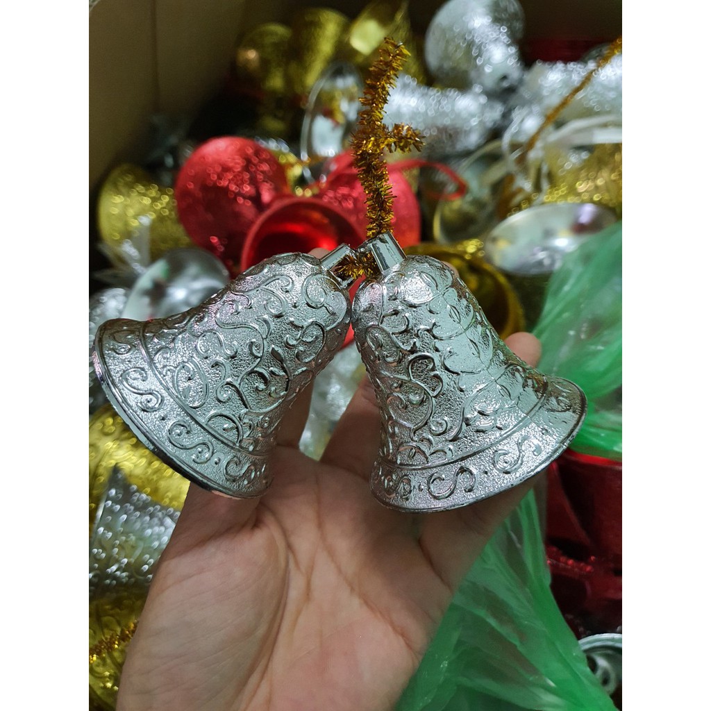 Cặp Chuông treo trang trí noel, giáng sinh 6cm