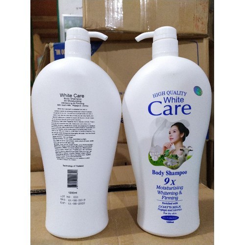 Chai Sữa Tắm Dê White Care 9x Chai 1200ml -