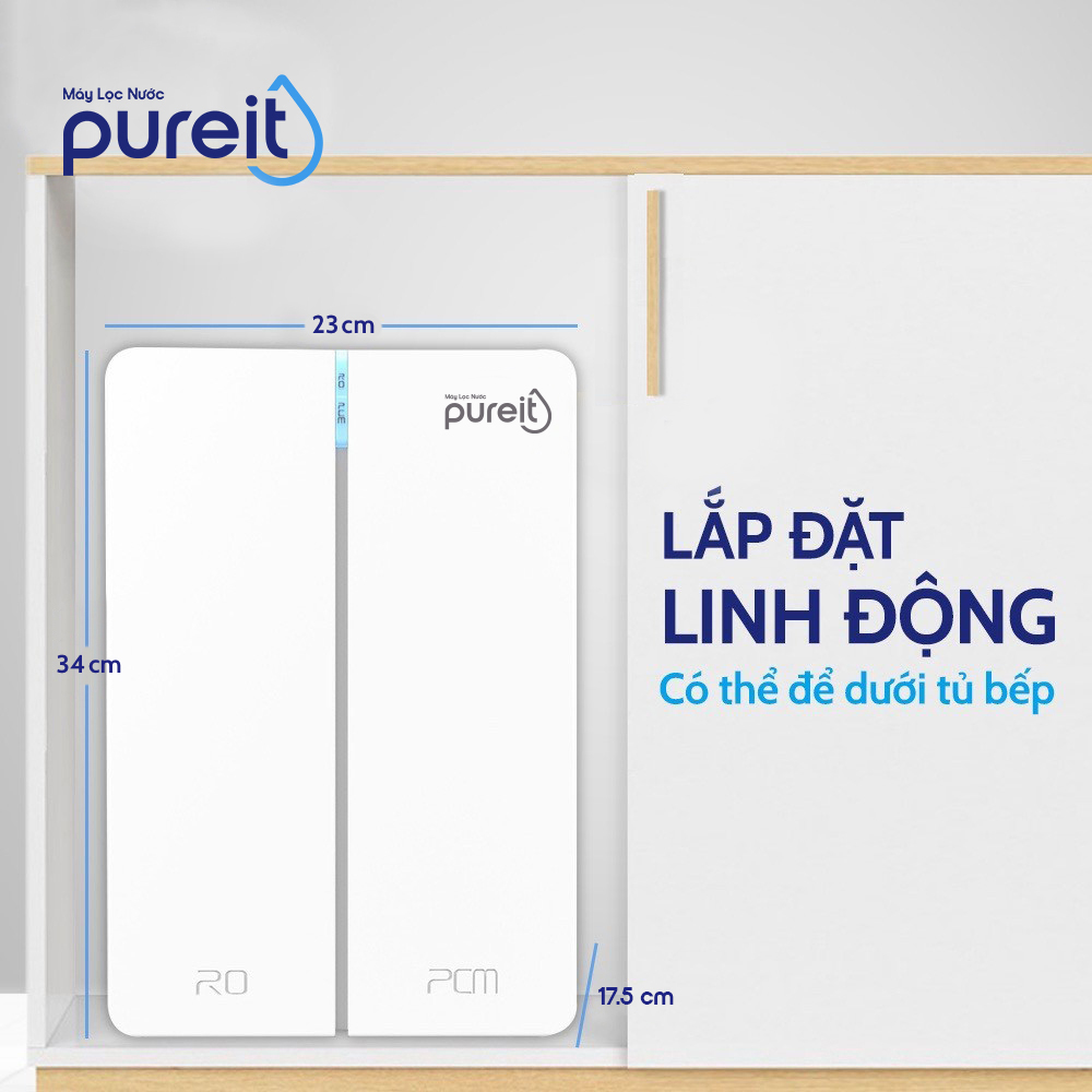 [LẮP ĐẶT 0Đ | COMBO] Máy lọc nước Pureit Tanka [5000L][có bình chứa] + Lõi lọc PCM