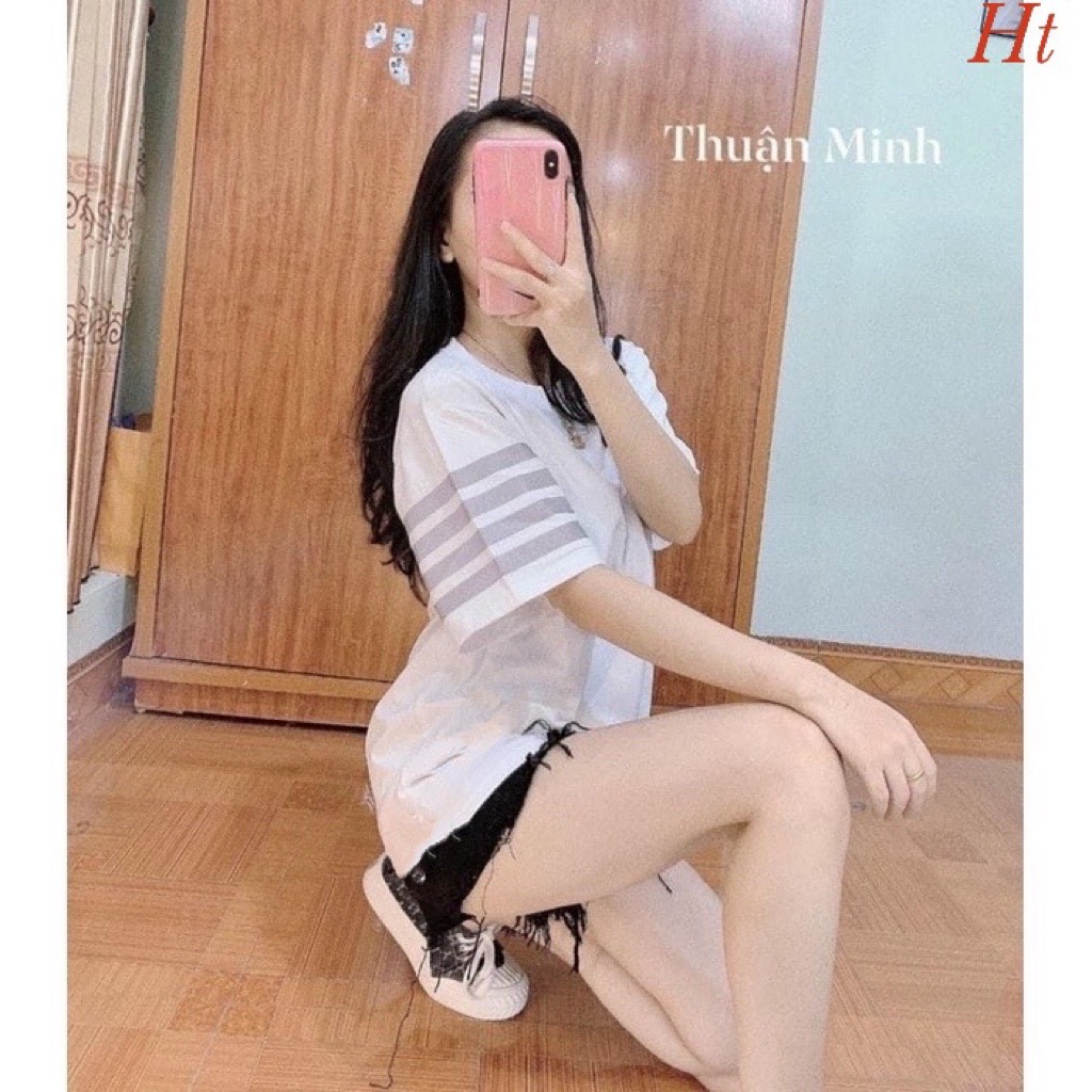Áo phông 4 sọc tay🆘 chất cotton Su