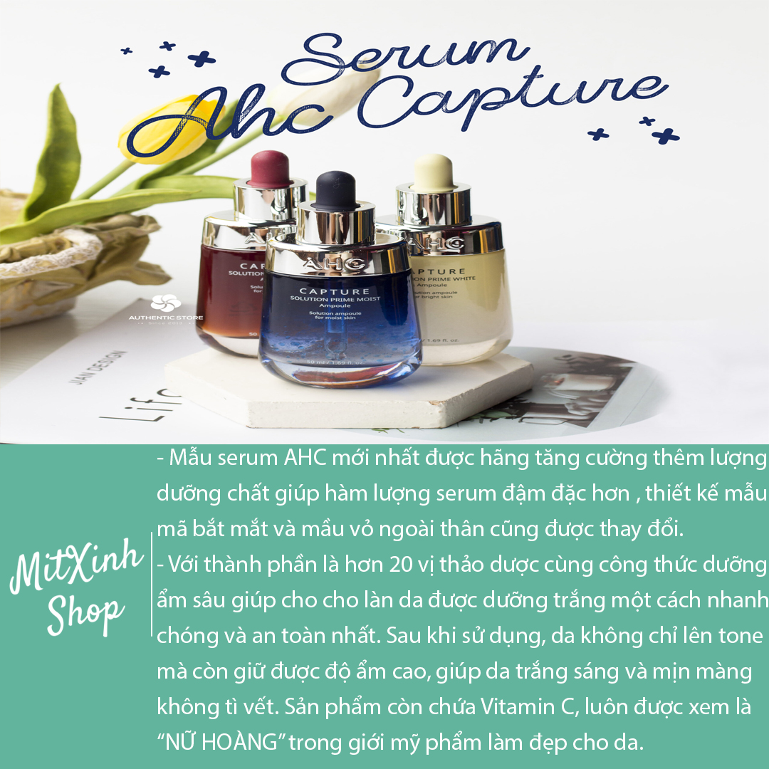 (Mẫu mới) Tinh chất AHC Capture Solution Prime Moist Ampoule 50ml