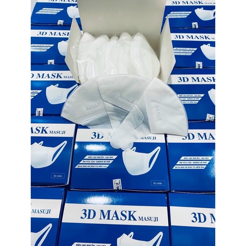 Một Thùng Khẩu Trang 3D Mask Masuji  (50 hộp)
