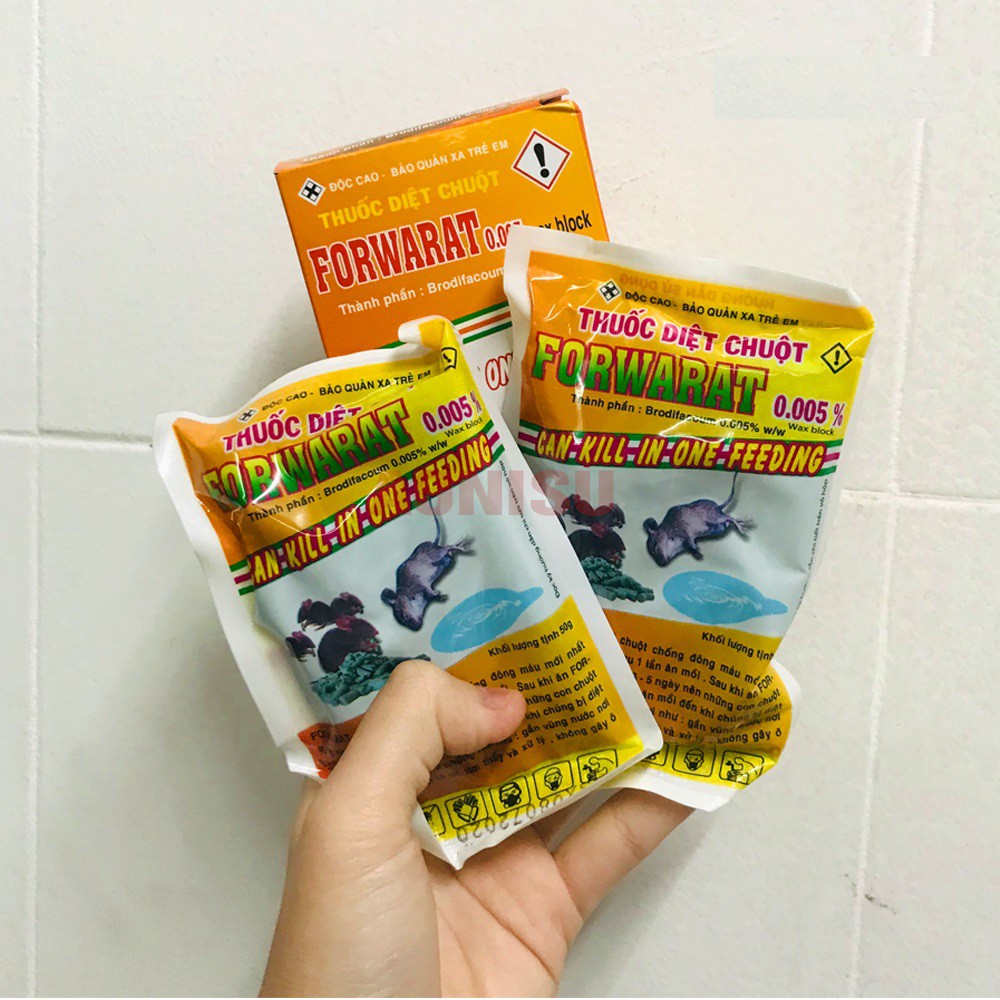 Thuốc Diệt Chuột Cực Mạnh FORWARAT Độc Cao (40gram 1 Gói)
