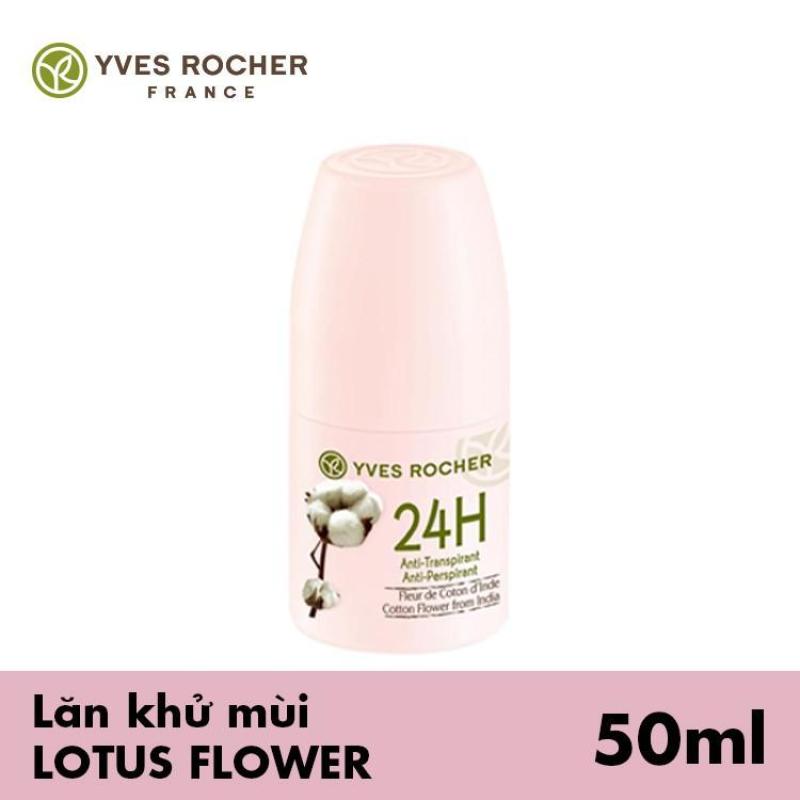 Lăn Khử Mùi Yves Rocher Cotton Flower From India 24H Anti Perspirant 50ML cao cấp