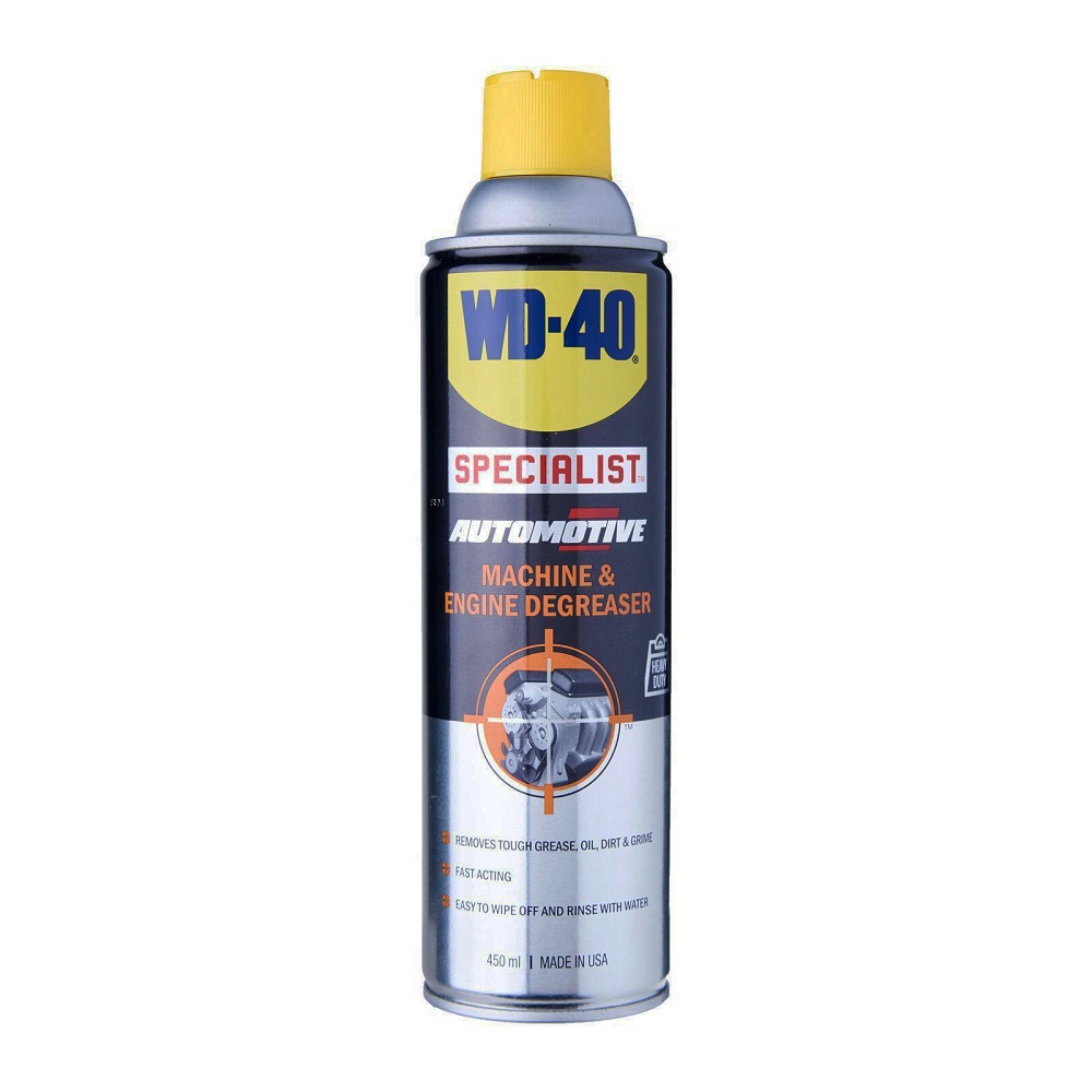 Tẩy rửa dầu mỡ động cơ wd40 machine & engine degreaser 450ml