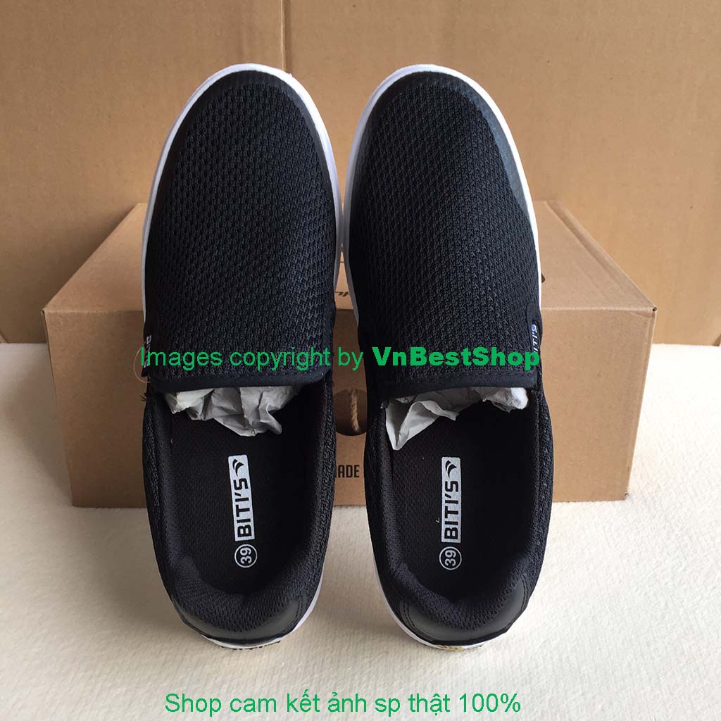 Giày Lười Thể Thao Nam  DSM073600DEN (Đen)