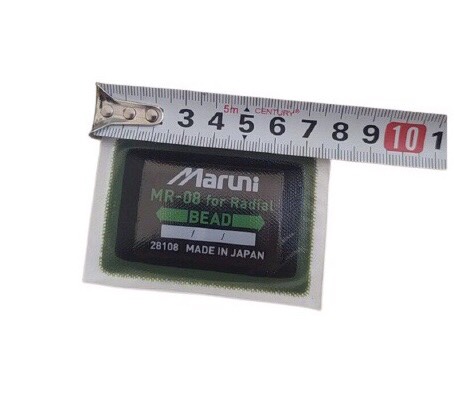 Miếng vá lốp ô tô Maruni dùng cho lốp bố tròn (bố thẳng) Mr-08, 48x68 mm, hộp 20 miếng