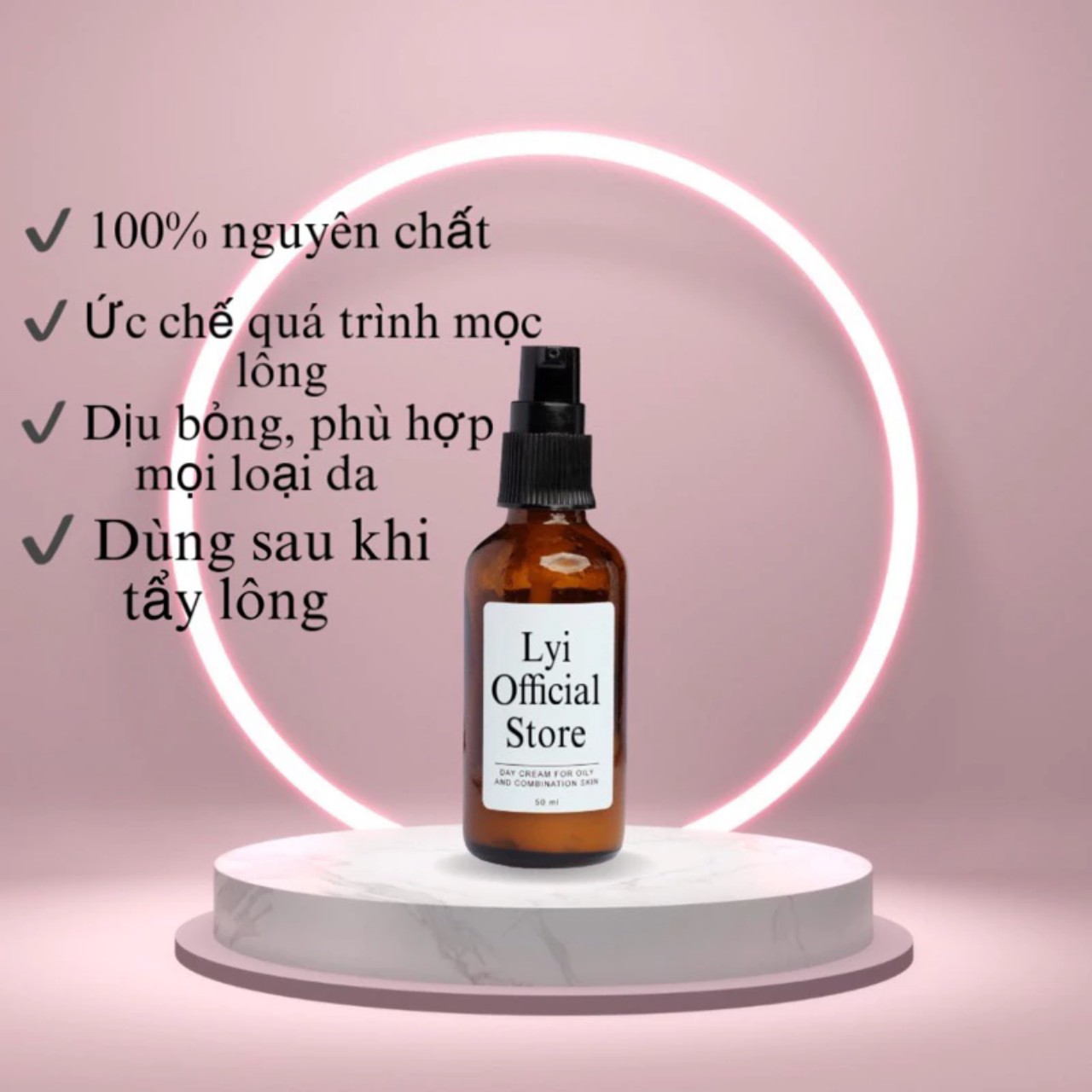 Serum mỡ trăn nguyên chất dùng sau khi tẩy wax lông, làm dịu bỏng da Lyihome