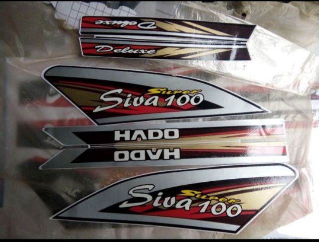 Bộ tem dán xe super siva Hado 100