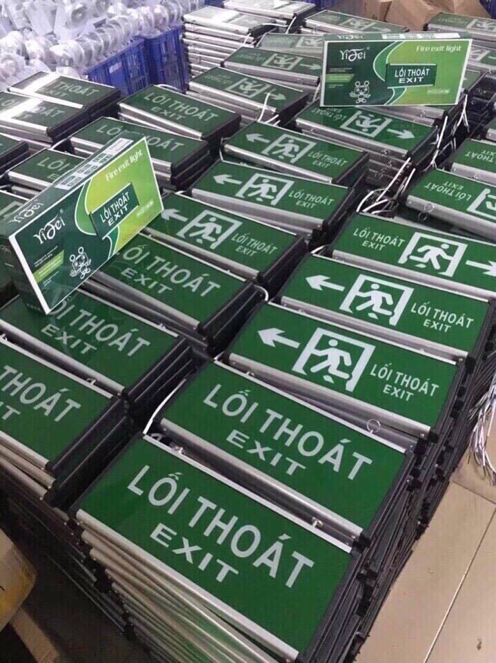 Đèn Exit, Đèn Thoát Hiểm, Chỉ Lối Thoát 2 Mặt. Đèn LED Exit 2 mặt - Đèn lối thoát, đèn khẩn cấp LỐI THOÁT