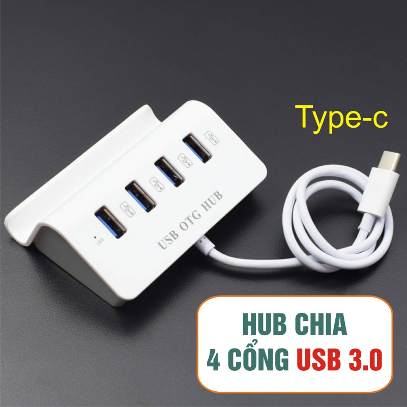 Bảng giá Hub usb Type-C ra 4 cổng USB 3.0 Kiêm USB OTG Phong Vũ