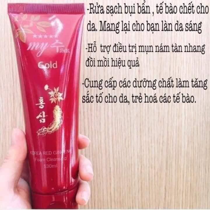 Sữa rửa mặt sâm đỏ Hàn Quốc
