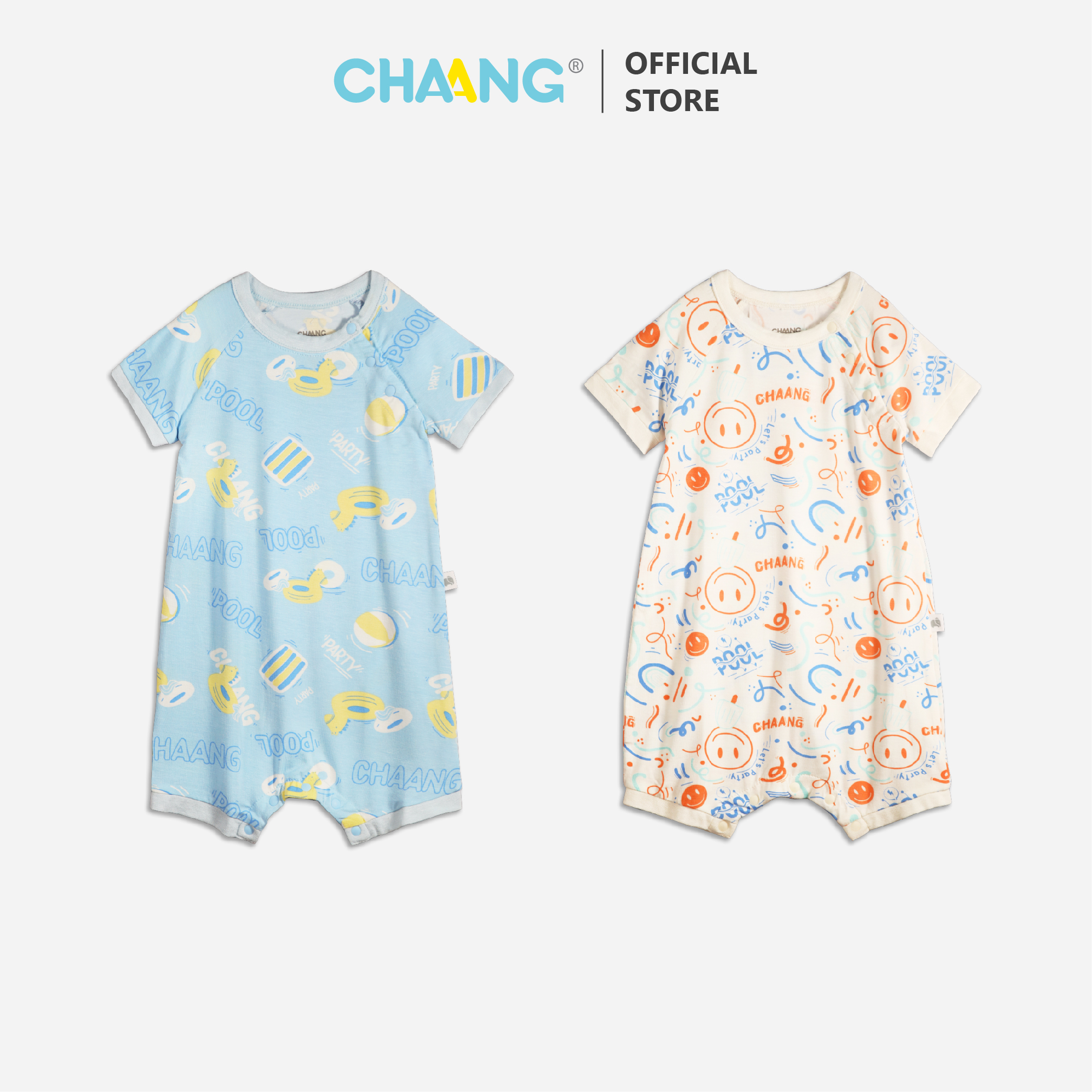 [CHAANG] Bộ body cúc chéo bé trai Pool Chaang