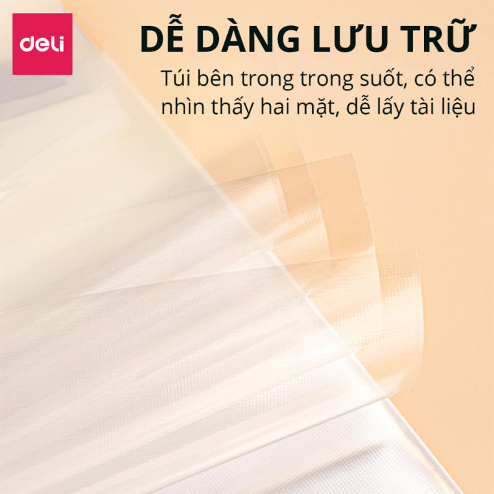File lá học sinh A4 Deli màu pastel họa tiết cute - 30/40 lá - PQ312 - Hình ảnh 7